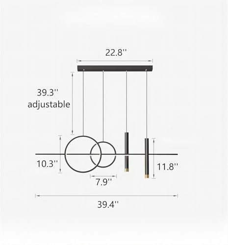 Modern Pendant Lighting - 39.4 Inch LED