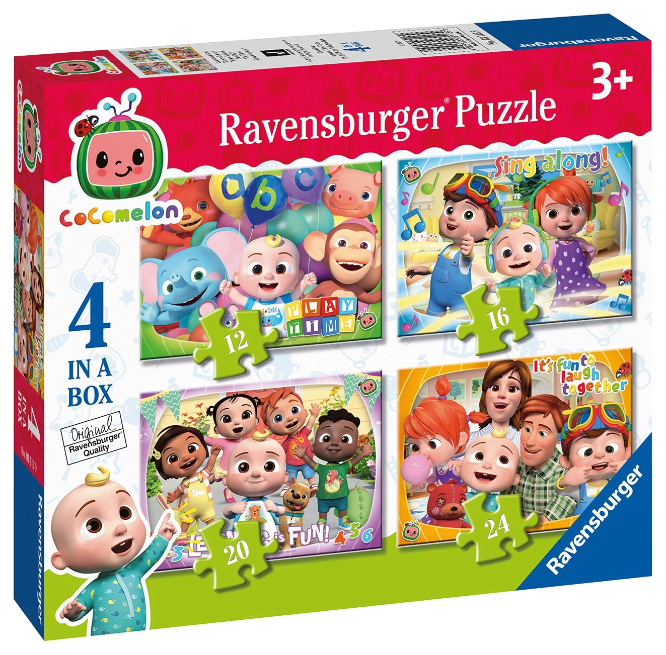 Ravensburger Cocomelon 4-in-1 Puzzle (3113) - 72 pcs