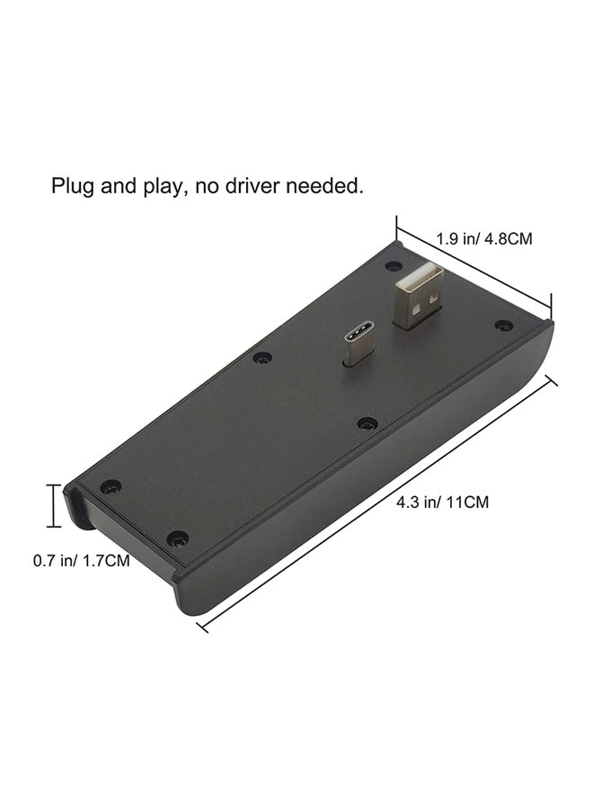 USB 3.0 Hub Adapter - 5 Port PS5 Black