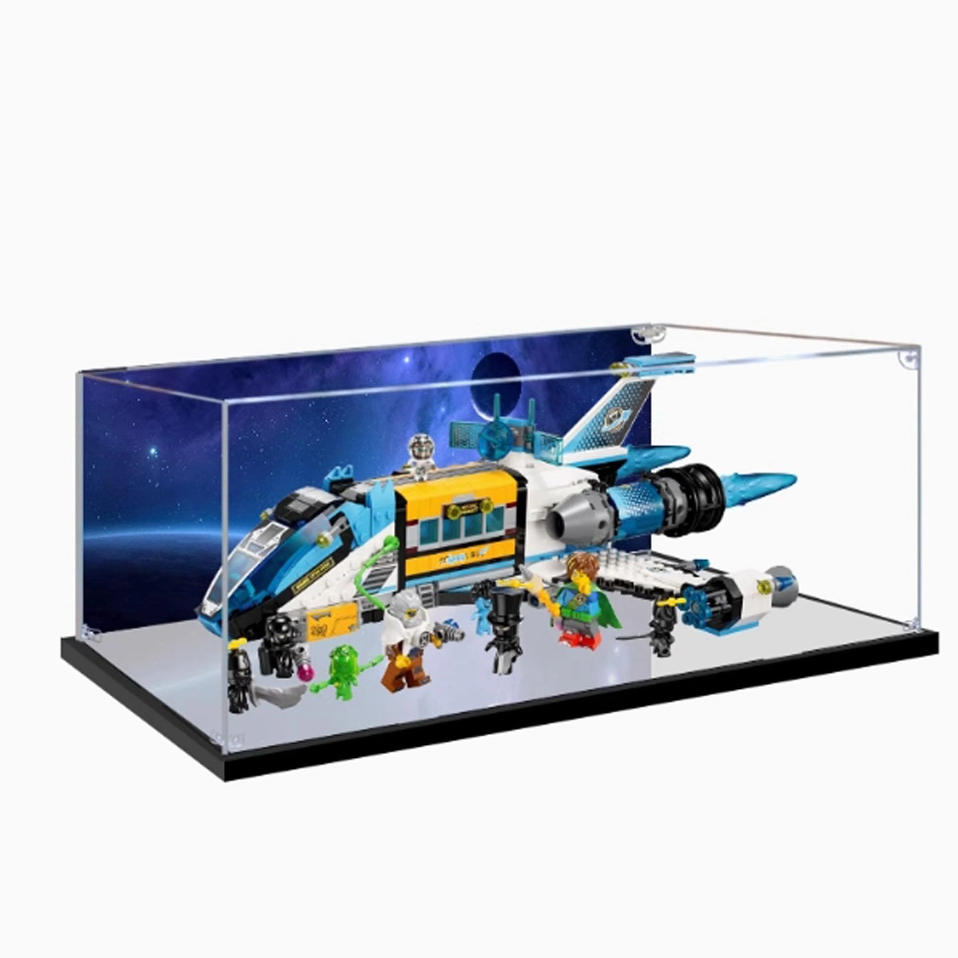 YUANZITIAN Acrylic Display Case - 45x35x15 cm Dustproof Airbrush Style 3mm