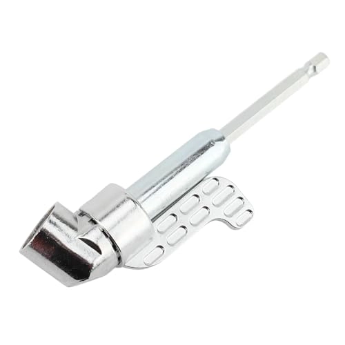 105 Degree Right Angle Drill Adapter - Zinc Alloy 12 Screwdriver Bits