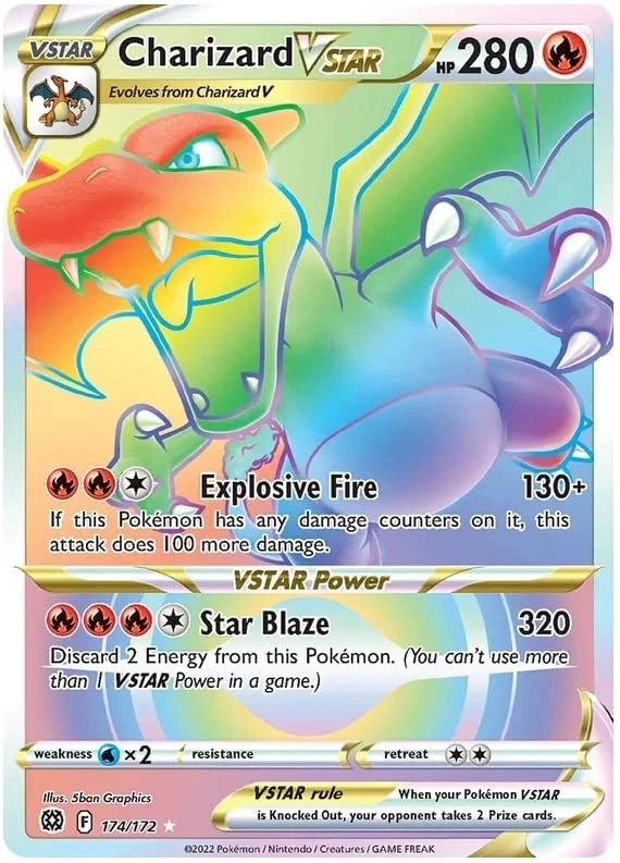 Pokemon USA, Inc. Pokemon Charizard VSTAR 174/172 - Brilliant Stars