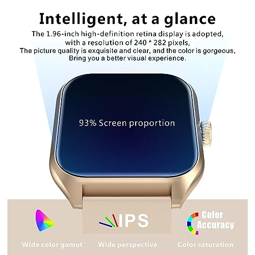 Blood Sugar Smart Watch - Waterproof 1.96 Inch IPS Screen