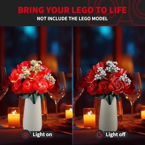 LED Lighting Kit for Lego Icons The Bouquet of Roses - Compatible with Lego 10328