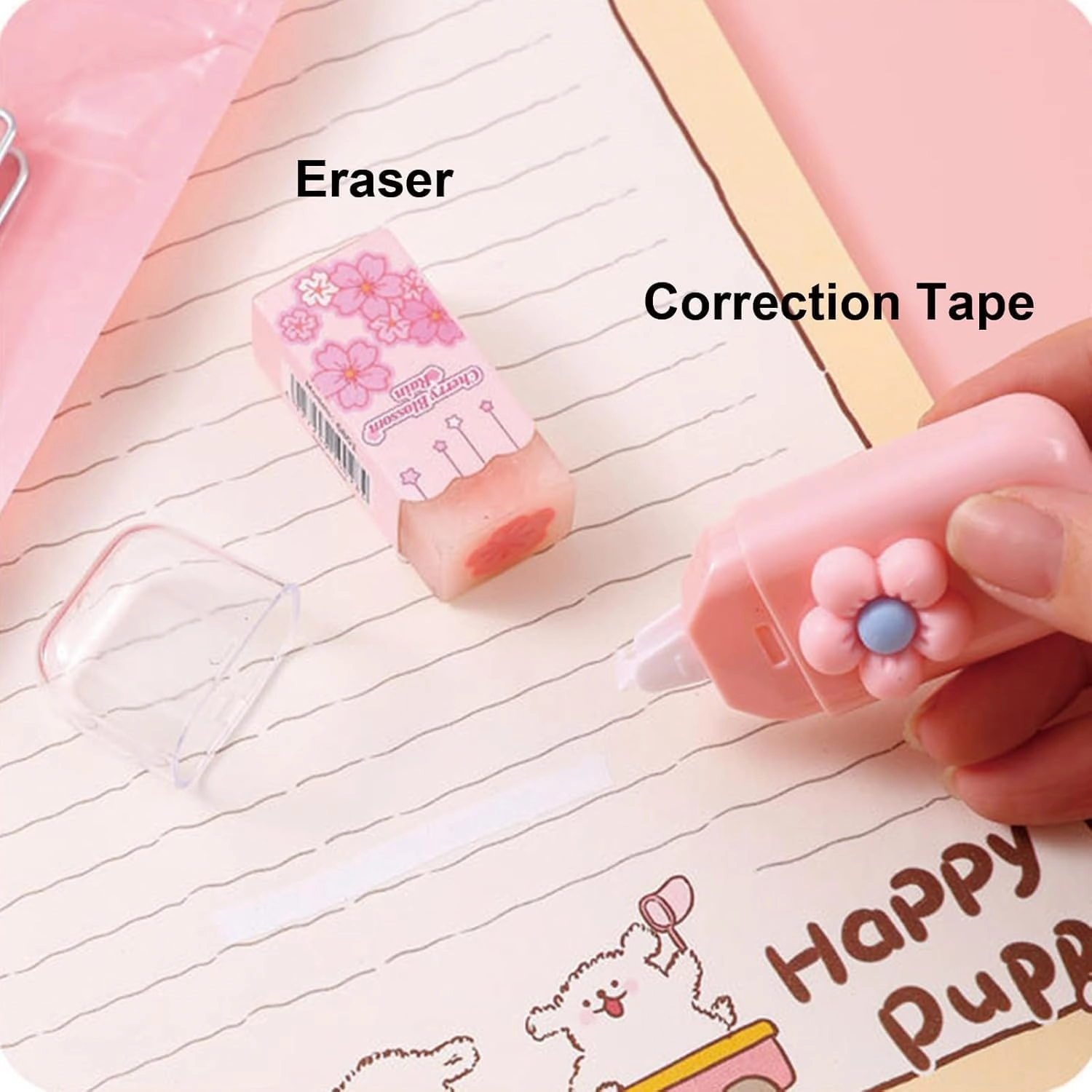 Cute Kawaii Stationery Set - 7 in 1 0.5mm