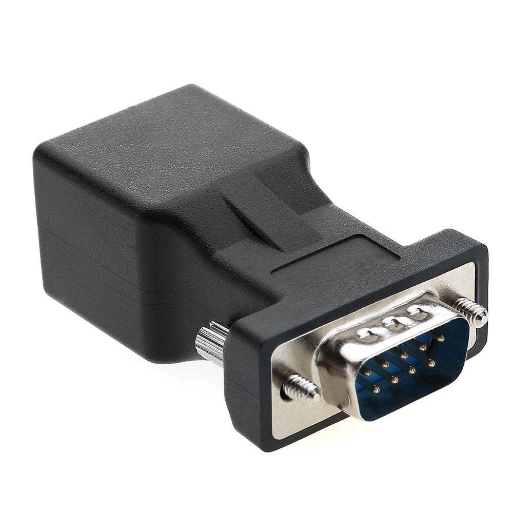 LFHUKEJI RS232 to RJ45 - DB9 9-Pin Male to RJ45 Female Cat5e/6