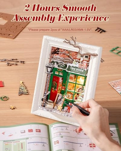 DIY Miniature Dollhouse Kit - Halloween/Christmas 1:20