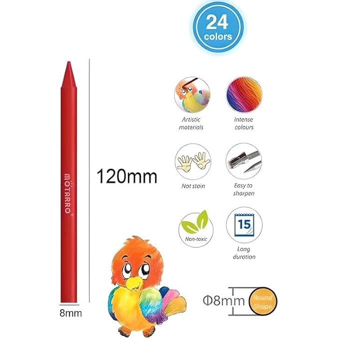 Plastic Cryons - 24 piece(s)