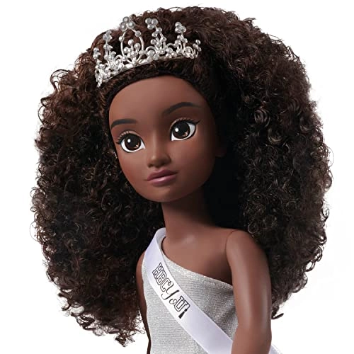 Nicole Homecoming Queen Doll - 18-inch Deep Brown 4A textured hair Ages 3+
