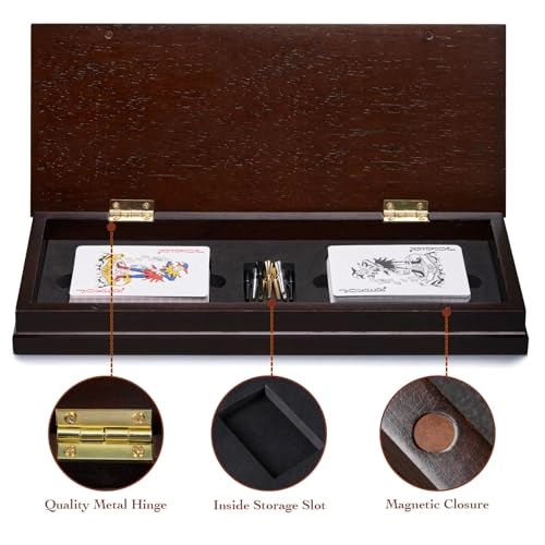 Cribbage Board - 3 Track Foldable Magnetic Lock