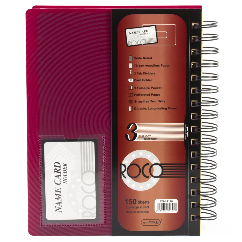 University Notebook Spiral - Grid 200 Sheets