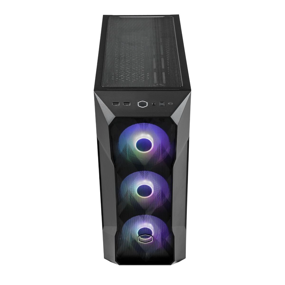 TD500 Mesh - Fully tempered glass side panel Mid-tower PC case
