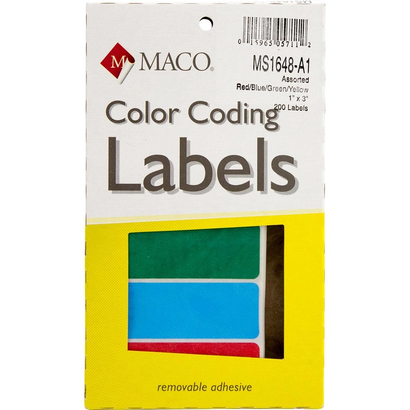 Color Coding Labels - 768 Labels .25 in ( 6.35 mm )