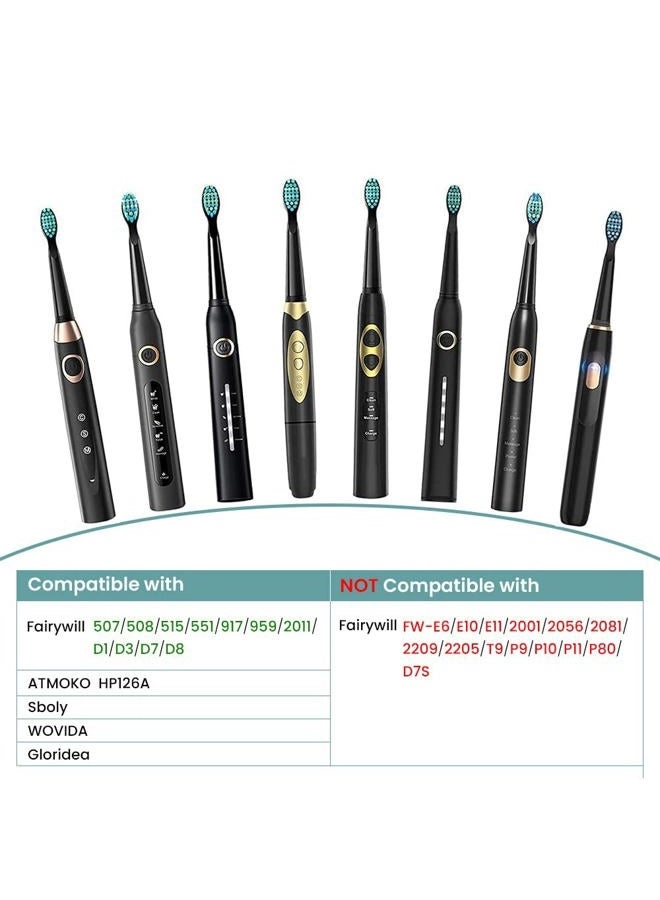Electric Toothbrush Replacement Heads - 5 Count Black