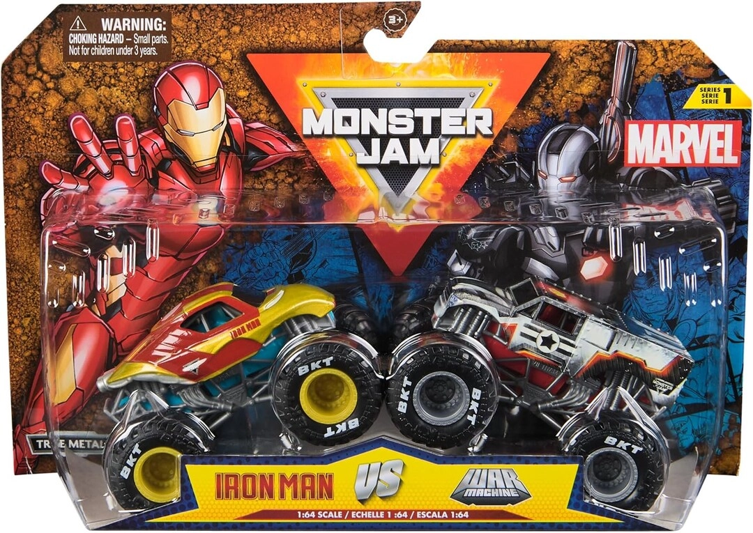 COLOR LAND CHILDRENS TOYS CENTER LLC Iron Man 1:64 + War Machine - 2-Pack