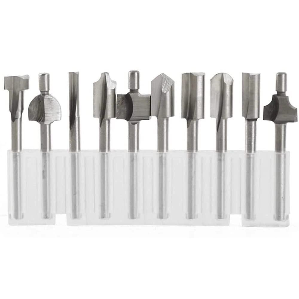 Mesee HSS Router Bits - 1/8\"(3mm) 10Pcs