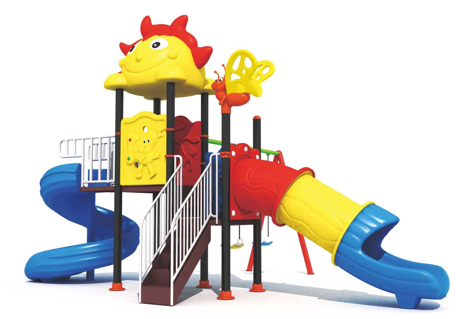 Multi Purpose Kids Outdoor Playing Equipments - 770x320x280cm 2+ Years