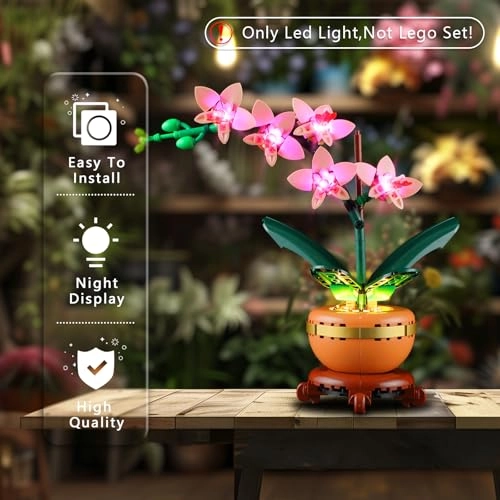Light Kit for LEGO 10343 Mini Orchid - Plastic