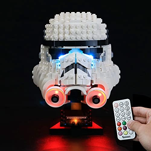 BRIKSMAX Led Lighting Kit for Stormtrooper Helmet - Compatible with 75276 RemoteControl Version