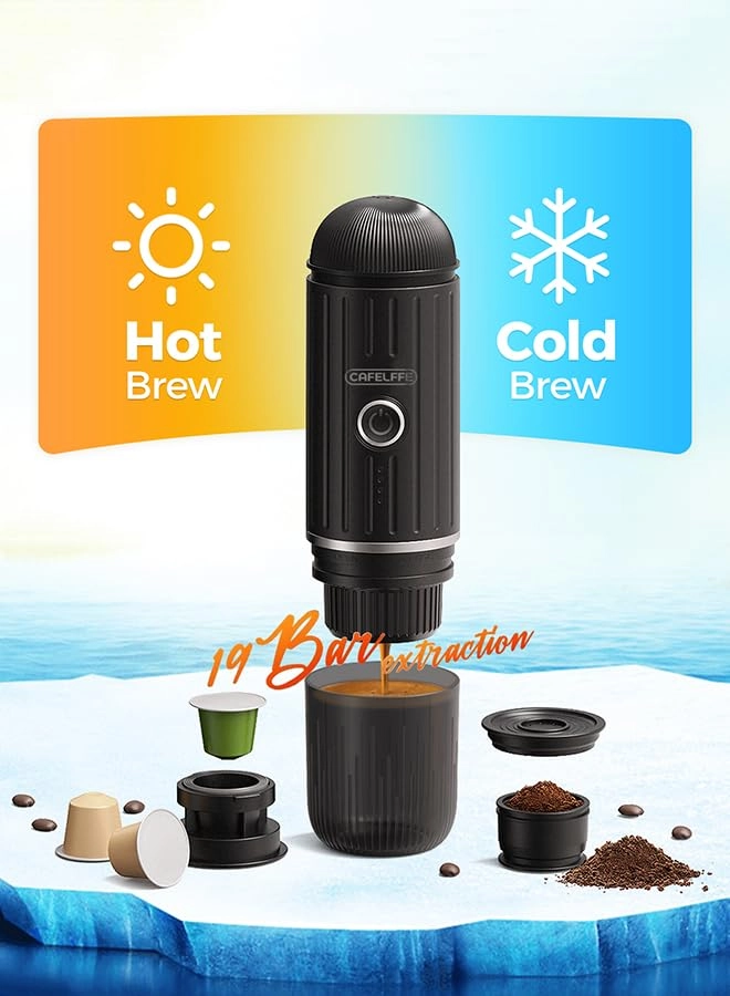 Portable Espresso Maker - 80 ml Capsule Coffee Maker Espresso Maker