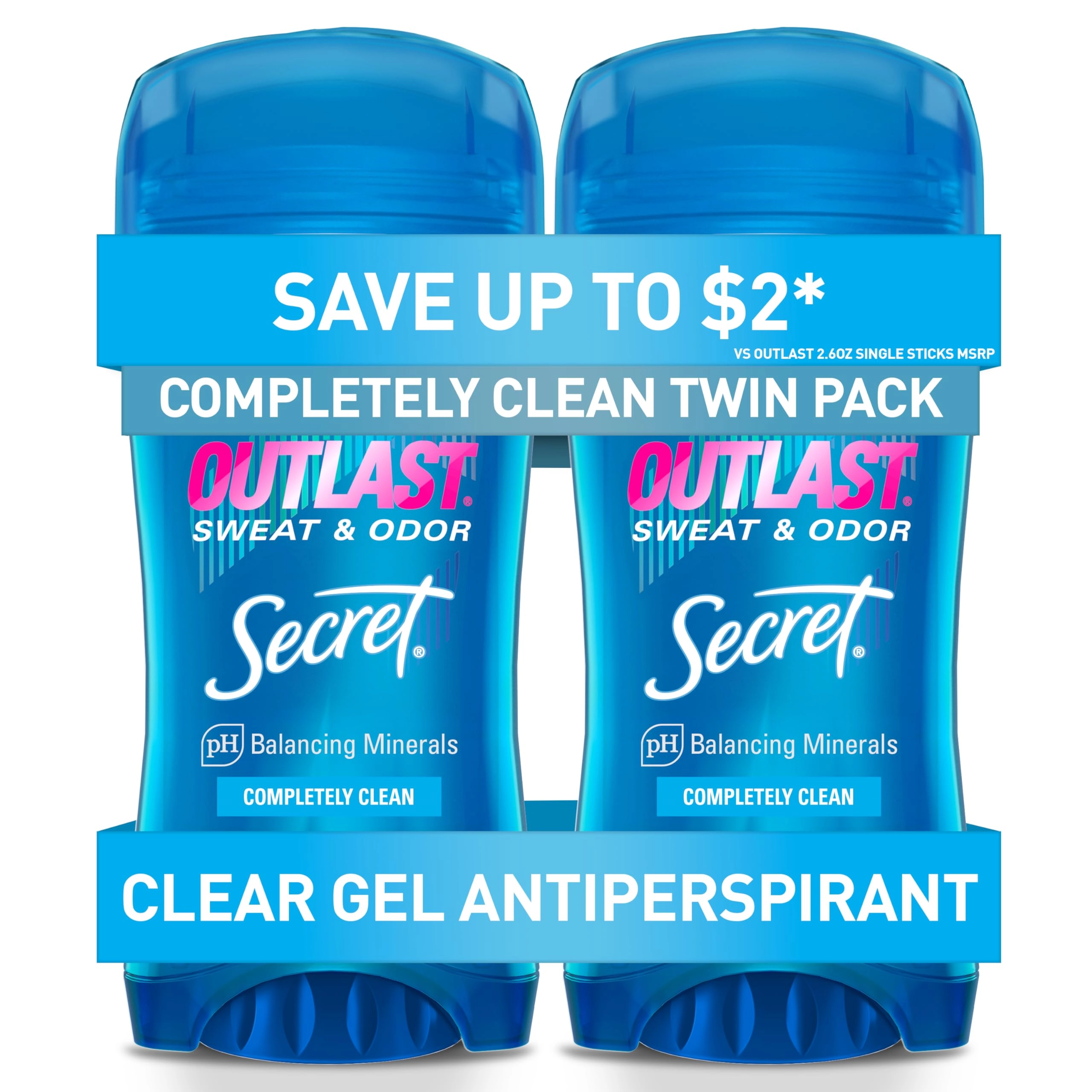 Outlast Antiperspirant and Deodorant Clear Gel - Completely Clean 200 gram