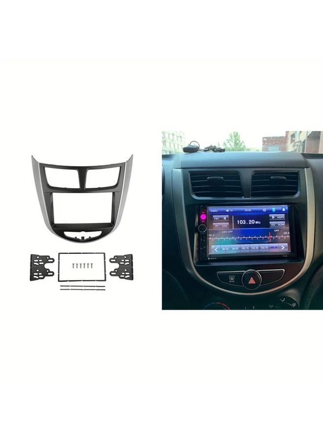 Generic 2 Din Radio Fascia - Hyundai i25 Accent Solaris Verna 2010-2017