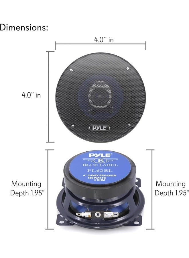 4" Car Sound Speaker - 2-Way