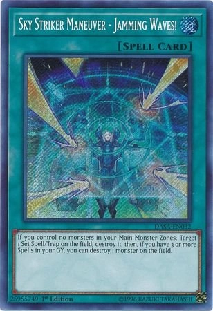 Yu-Gi-Oh! Sky Striker Maneuver - Jamming Waves! - DASA-EN032 1st Edition Secret Rare
