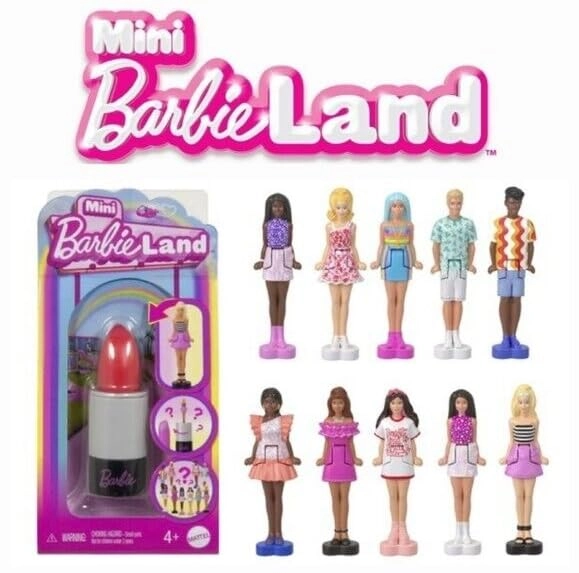 Barbie Mini BarbieLand Fashionistas - 1.5-inch Lipstick Tube Surprise Reveal Pack