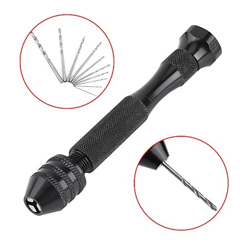 Hand Twist Drill - 0.3-3.6mm Chuck 10 High Speed Steel Bits