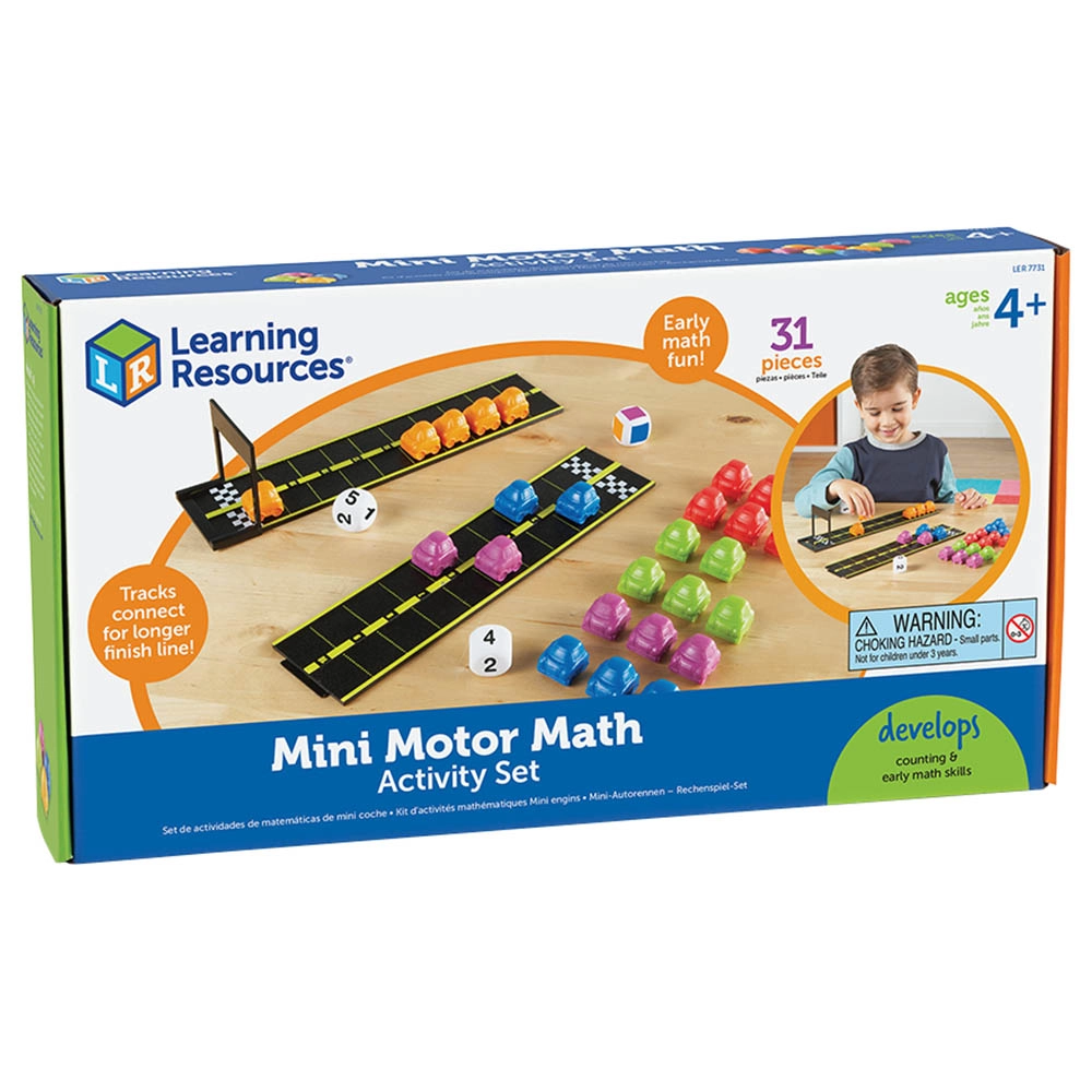 Mini Motor Math Activity Set - Suitable for 4 to 7 yrs 31pcs