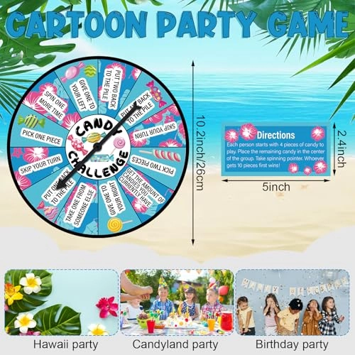 Candy Challenge Game Spinner - English 12 years and up