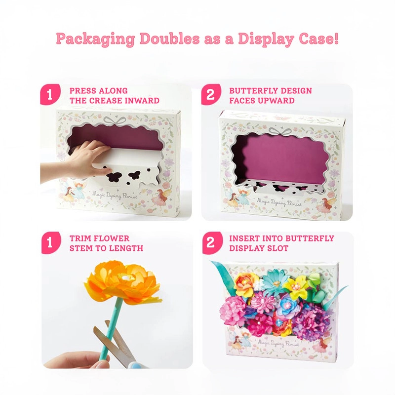 DIY Magic Dyeing Florist Craft Kit - 74 Pcs