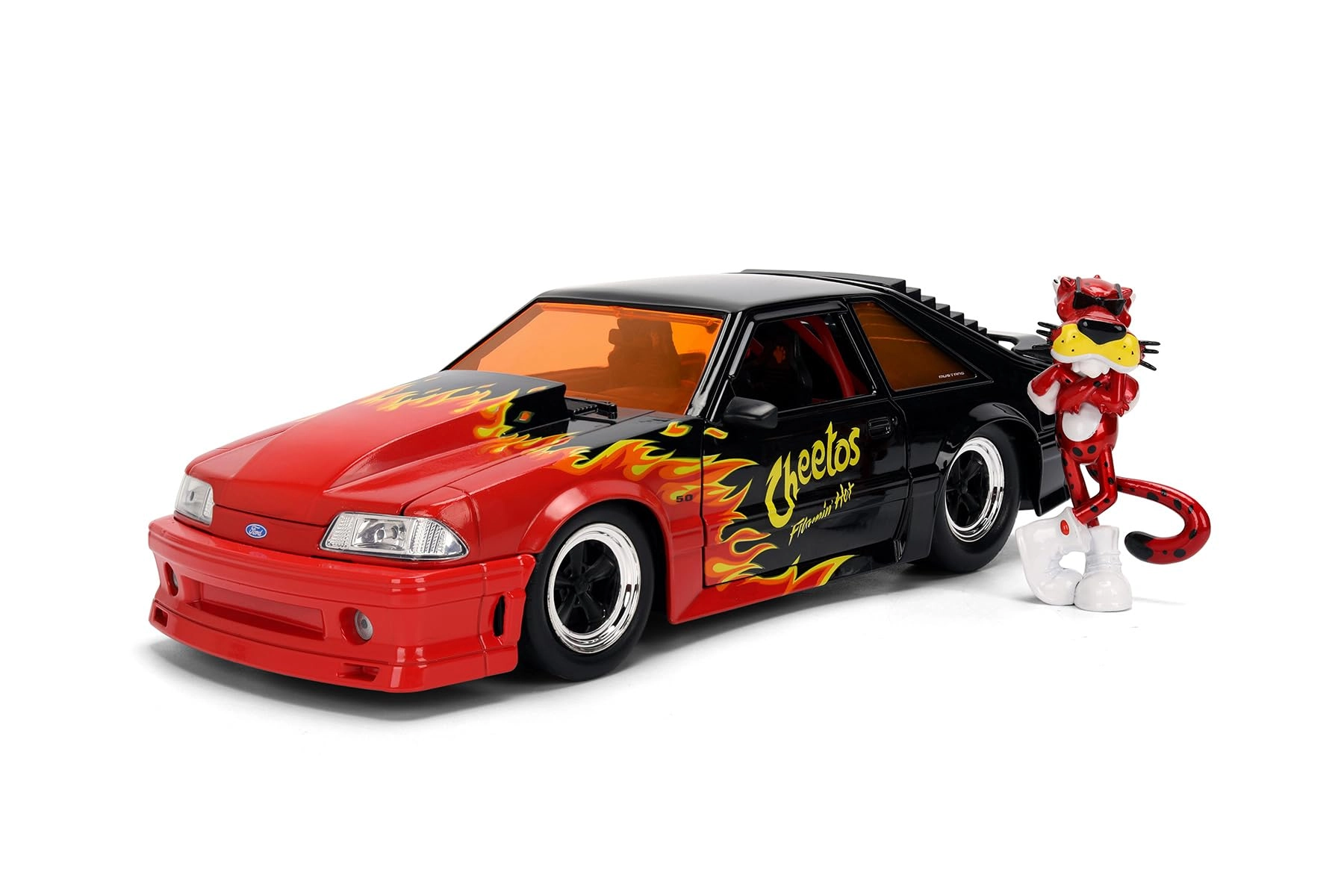 Jada Toys 1989 Ford Mustang GT with Chester Cheetah Figure - 1:24