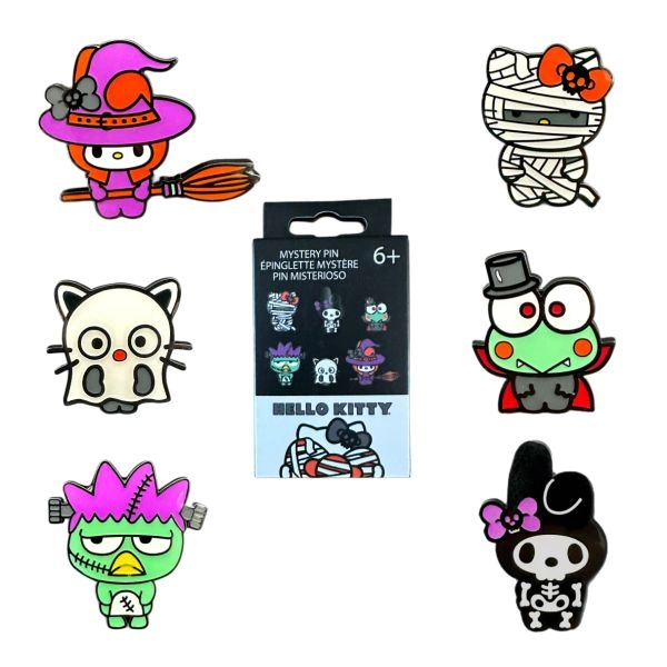 Loungefly Blind Box Pin - 4 cm My Melody Keroppi Hello Kitty Badtz Choco Cat one of six