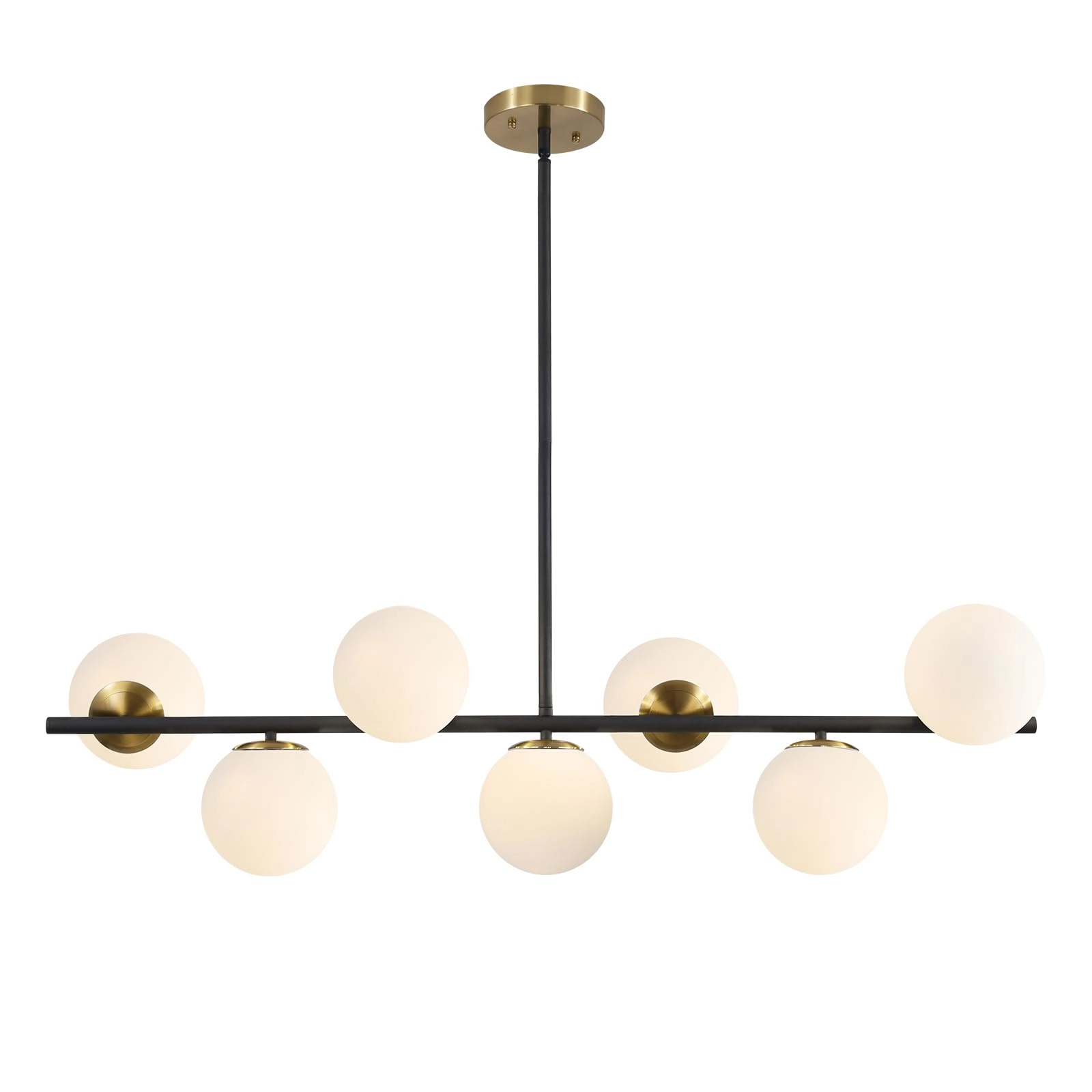 KCO 7-Light Glass globe chandelier - 43.3(110cm)