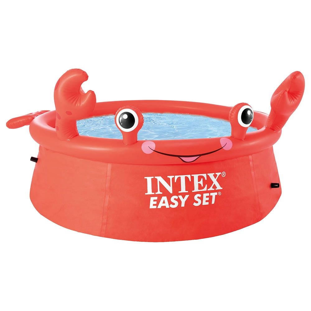 Intex Happy Crab Easy Set Pool - Red 3+