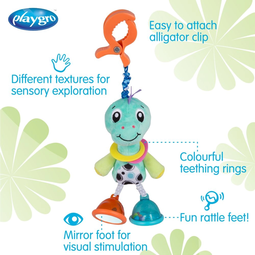 Dingly Dangly Denny Dino - Suitable for 0 month and above Soft plush