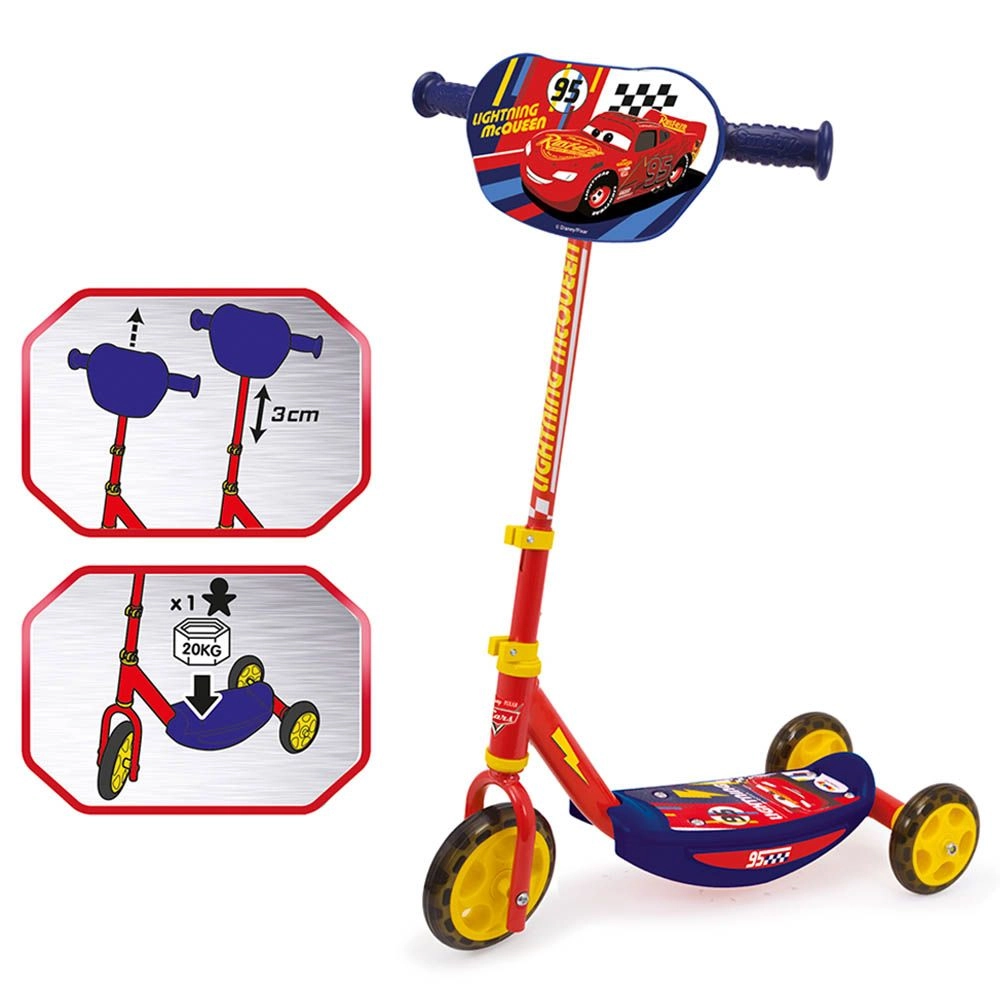 Cars Scooter - 3 wheels Metal structure