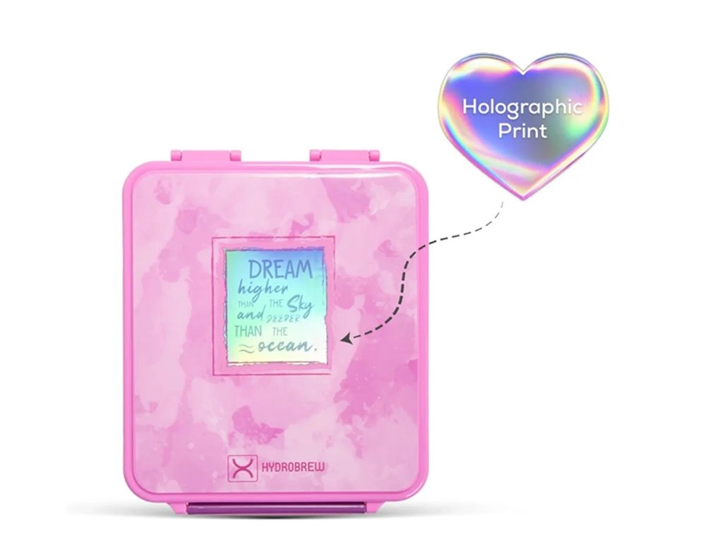 Bento Lunch Box With Steel Food Jar - Think Big Blush 1.74L