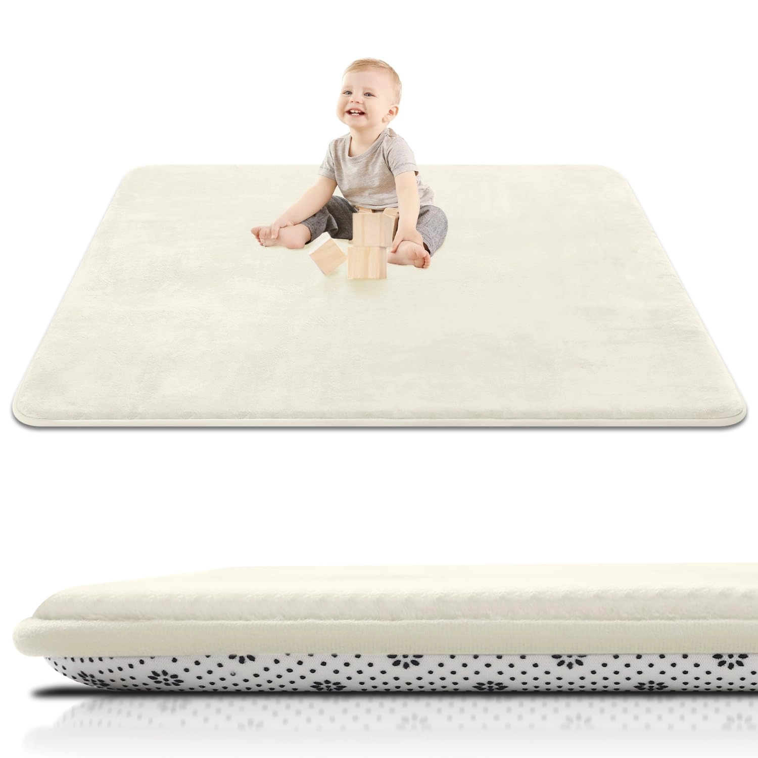 Baby Play Mat - 50x50 Green