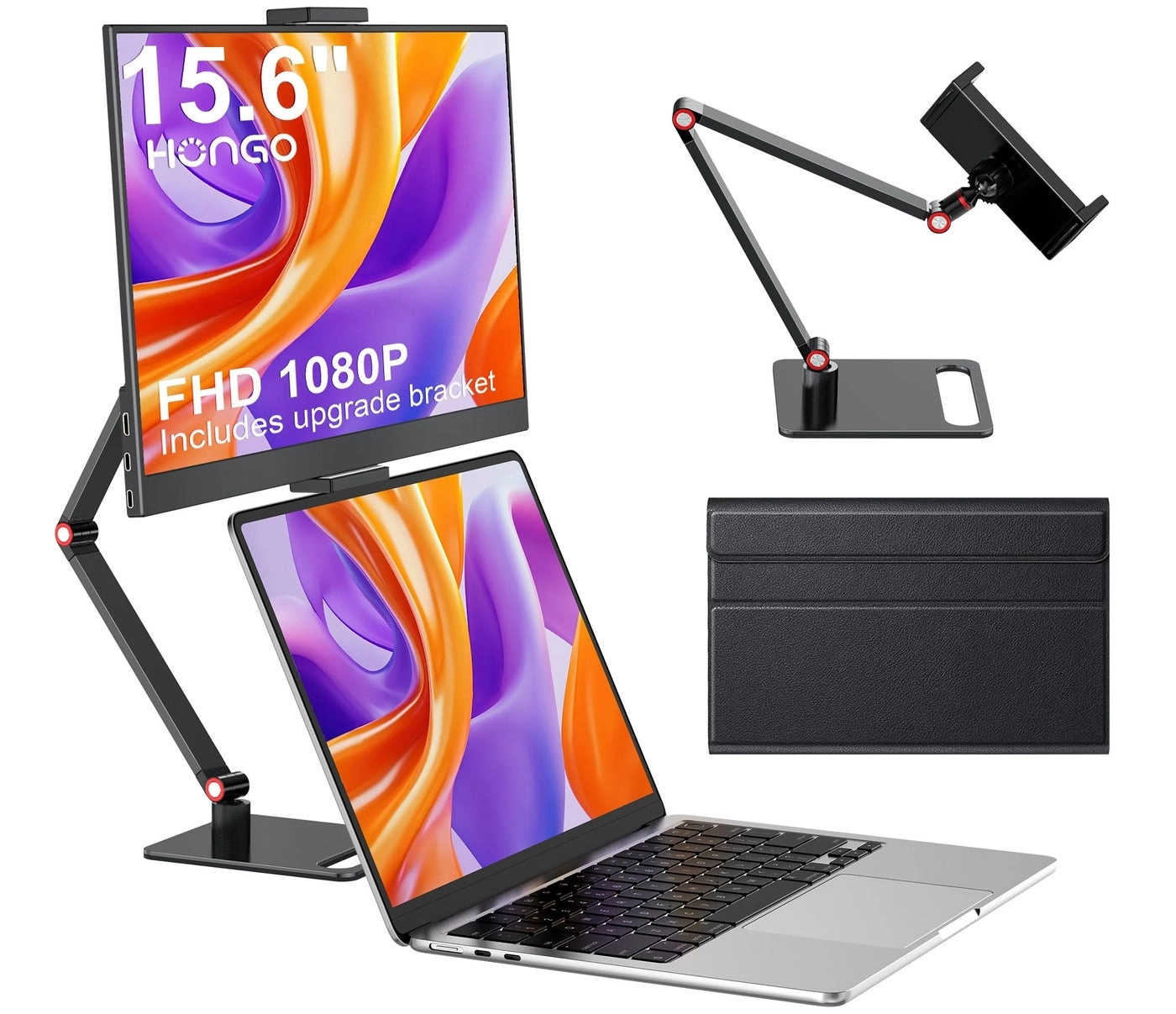 HONGO Portable Monitor - 1080P FHD 15.6”
