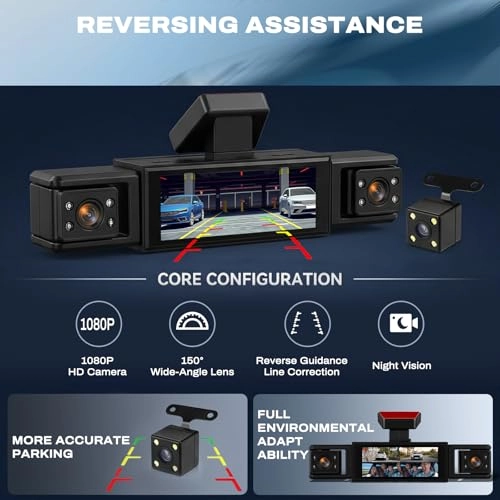 4 Channel Dash Cam - 1080P