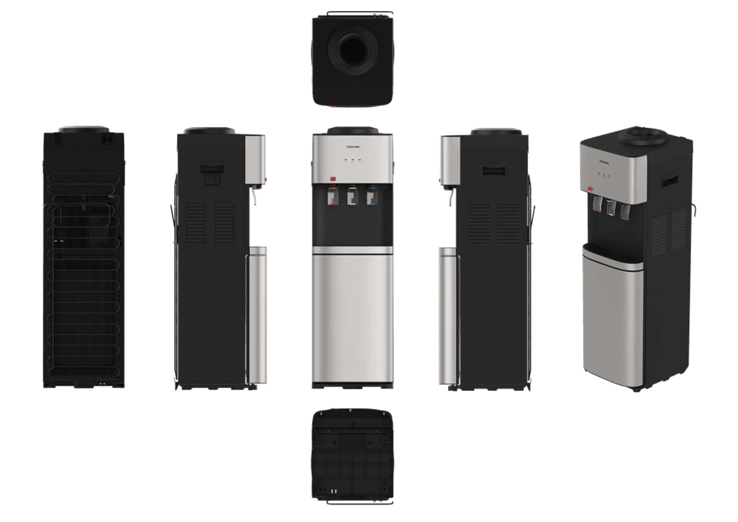 Top Load Water Dispenser - 3 Water Spout Child safety lock