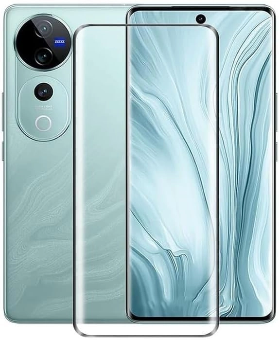 Muzz International HD Clear Tempered Glass Screen Protector for Vivo V40/Vivo V40 Pro