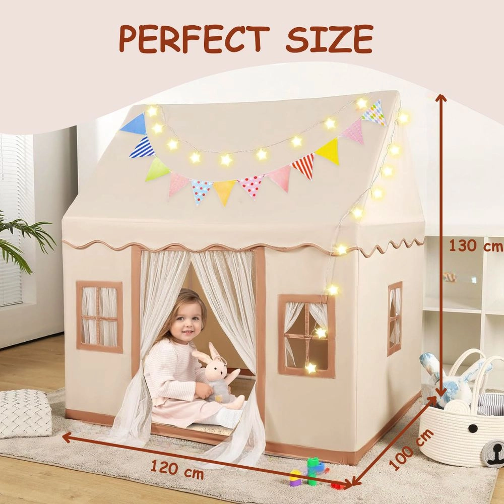 Play Tent House - Large Beige 120 x 100 x 130 cm