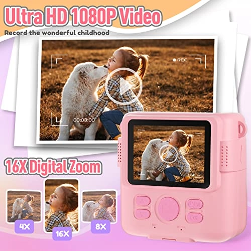 Instant Print Camera - 1080P 2.4 inch