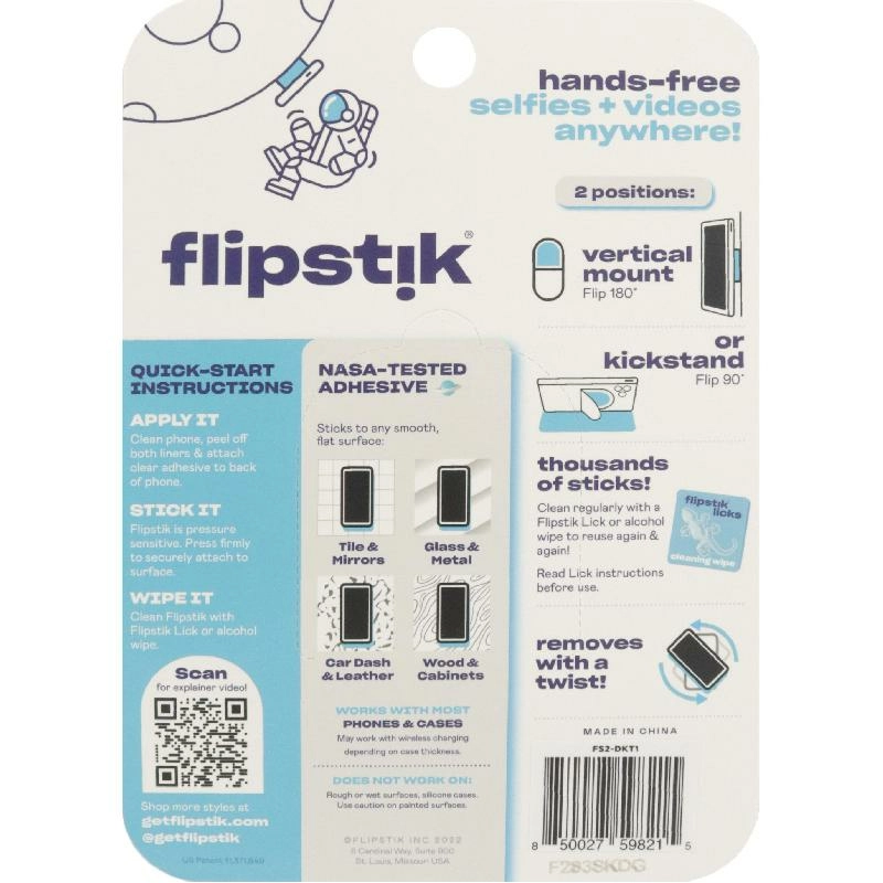 Adhesive Dock + Kickstand - Smartphone Stand For Most Devices