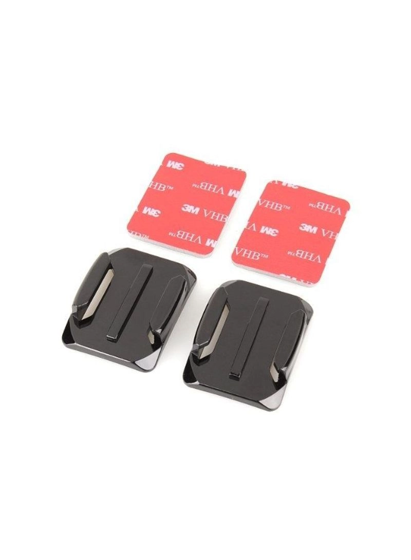 Curved Surface Sticky Camera Mount - 2-Piece Black