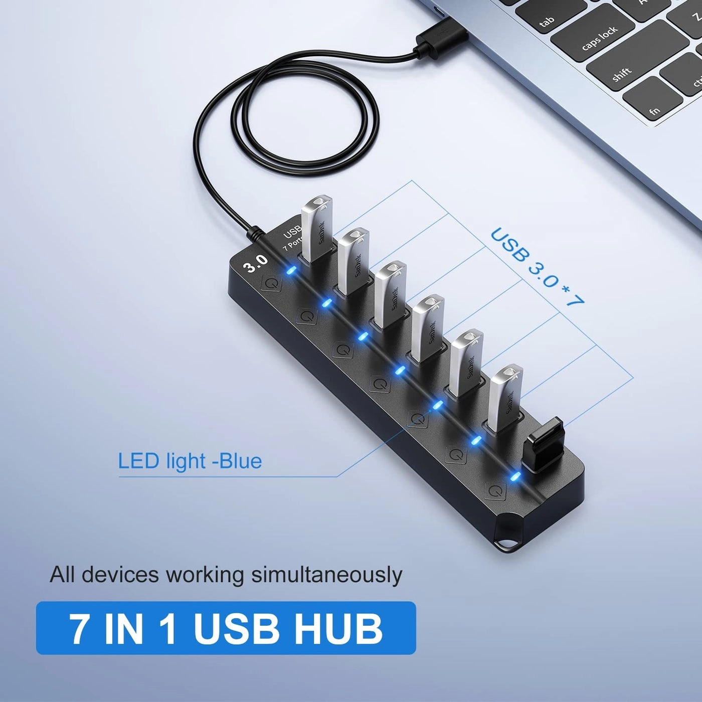7-Port USB Hub - PC